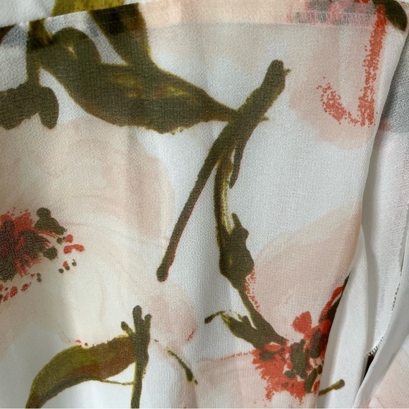 Wilfred by Aritzia Louise Wrap Dress - Floral Ruffle Mini - Size Small - Picture 6 of 7